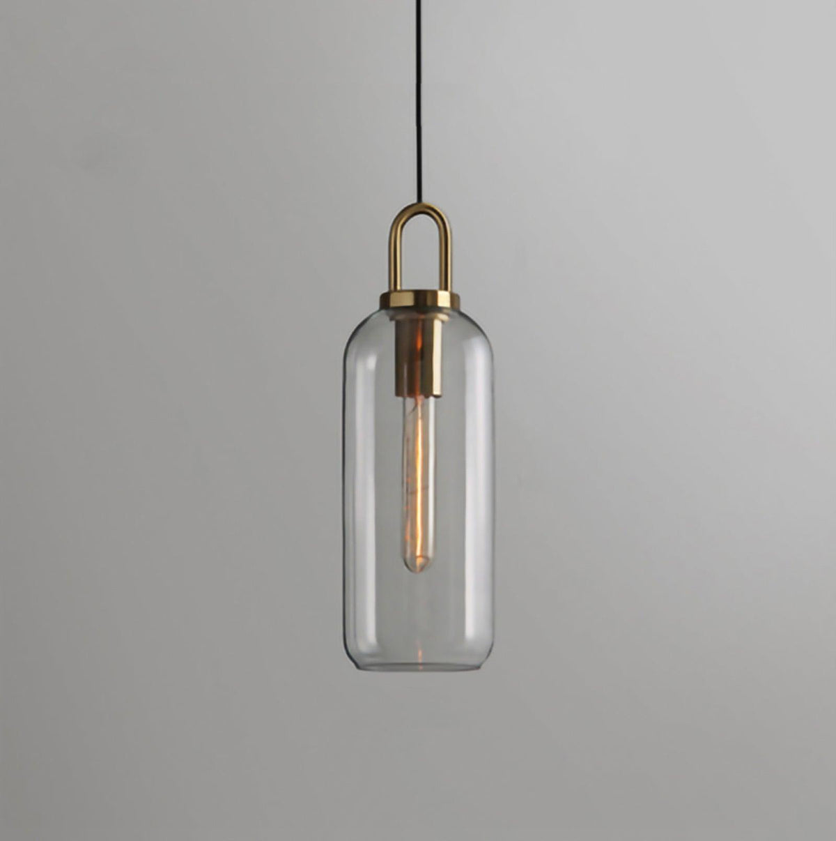 Sleek Glass Pendant Light Modern Ceiling Fixture - Cofik