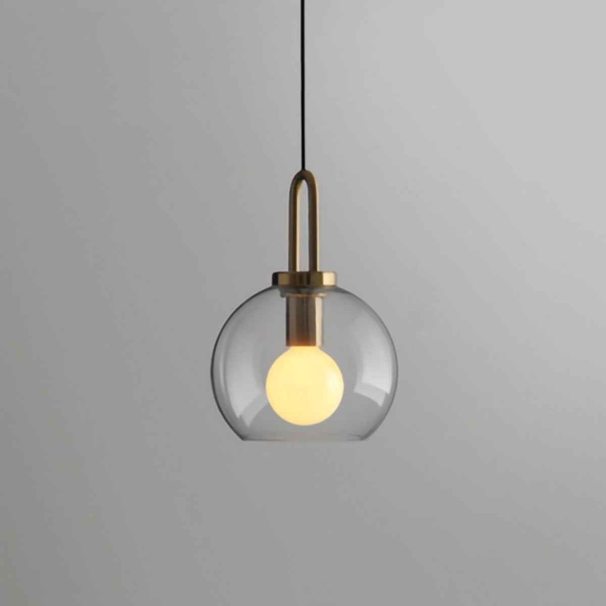Sleek Glass Pendant Light Modern Ceiling Fixture