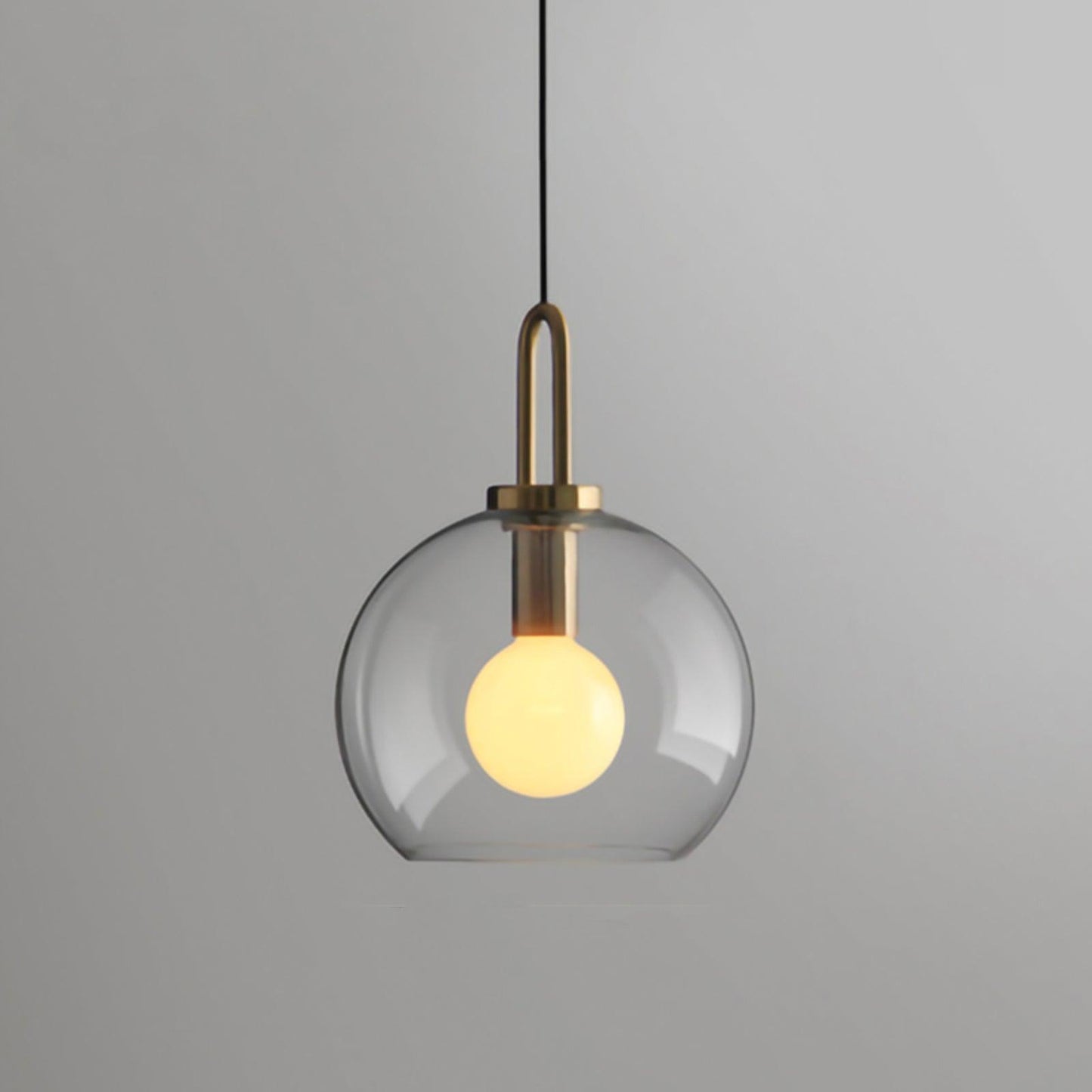 Sleek Hanging Glass Pendant Light