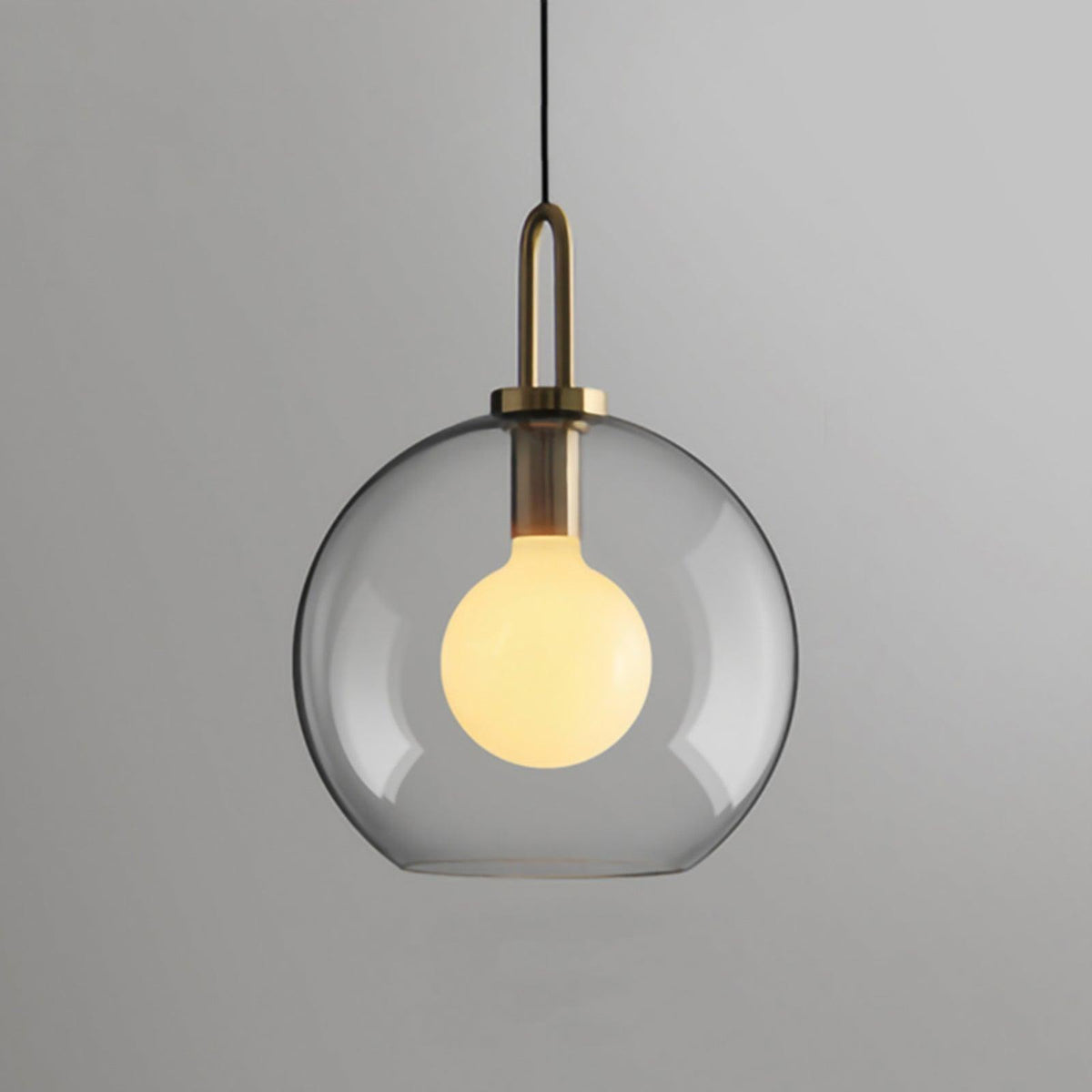 Sleek Glass Pendant Light Modern Ceiling Fixture