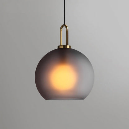 Sleek Glass Pendant Light Modern Ceiling Fixture