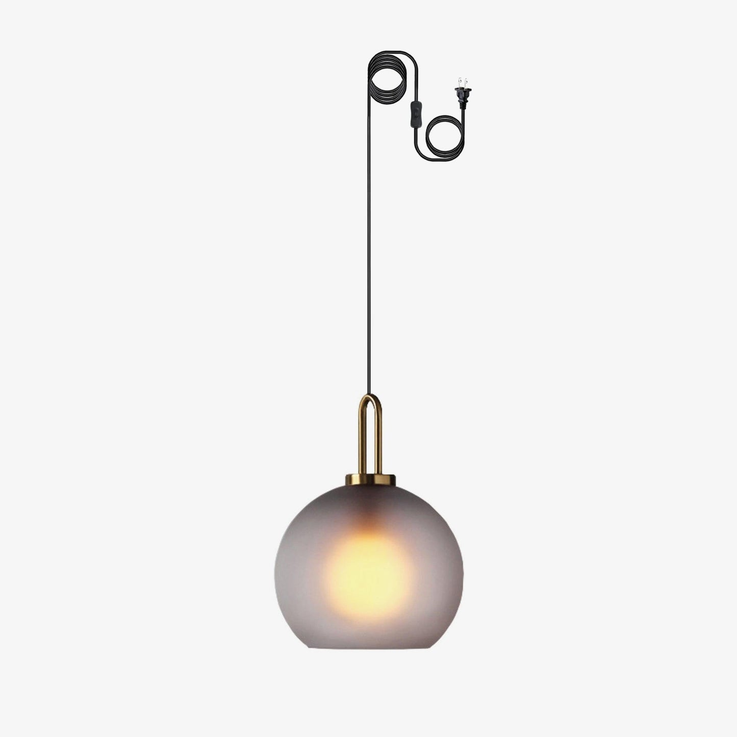 Sleek Hanging Glass Pendant Light