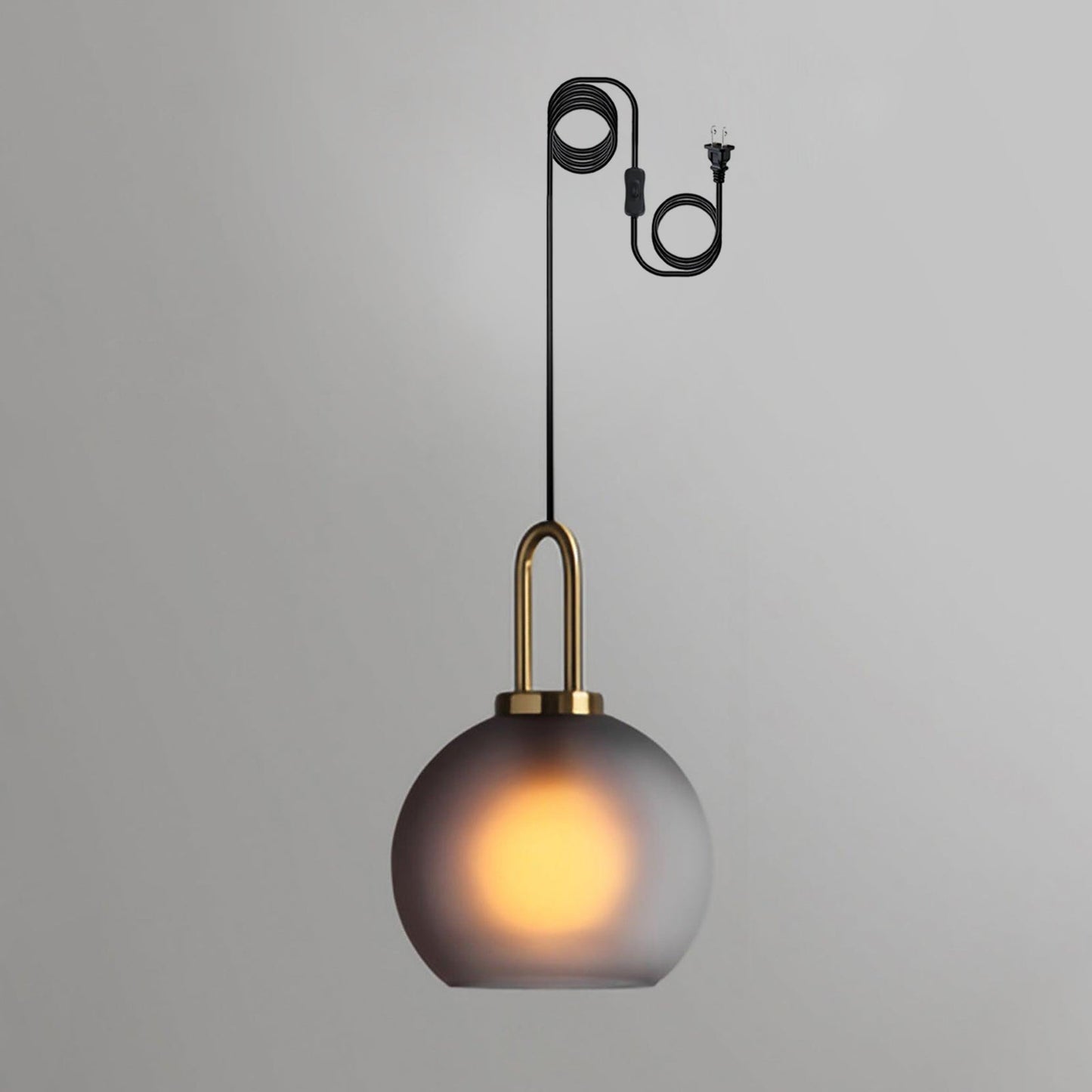 Sleek Hanging Glass Pendant Light