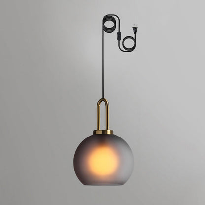 Sleek Hanging Glass Pendant Light