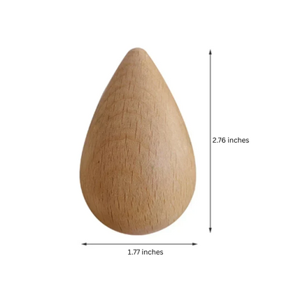 Natural Wooden Waterfall Wall Hook Rack