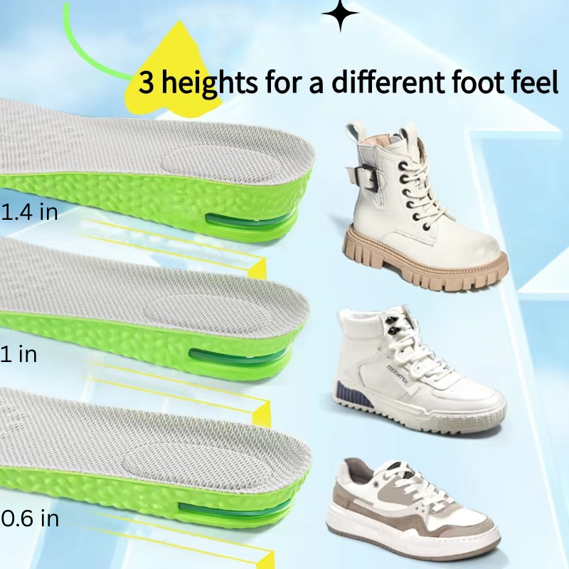 Comfortable Height Increasing Arch Support Insoles