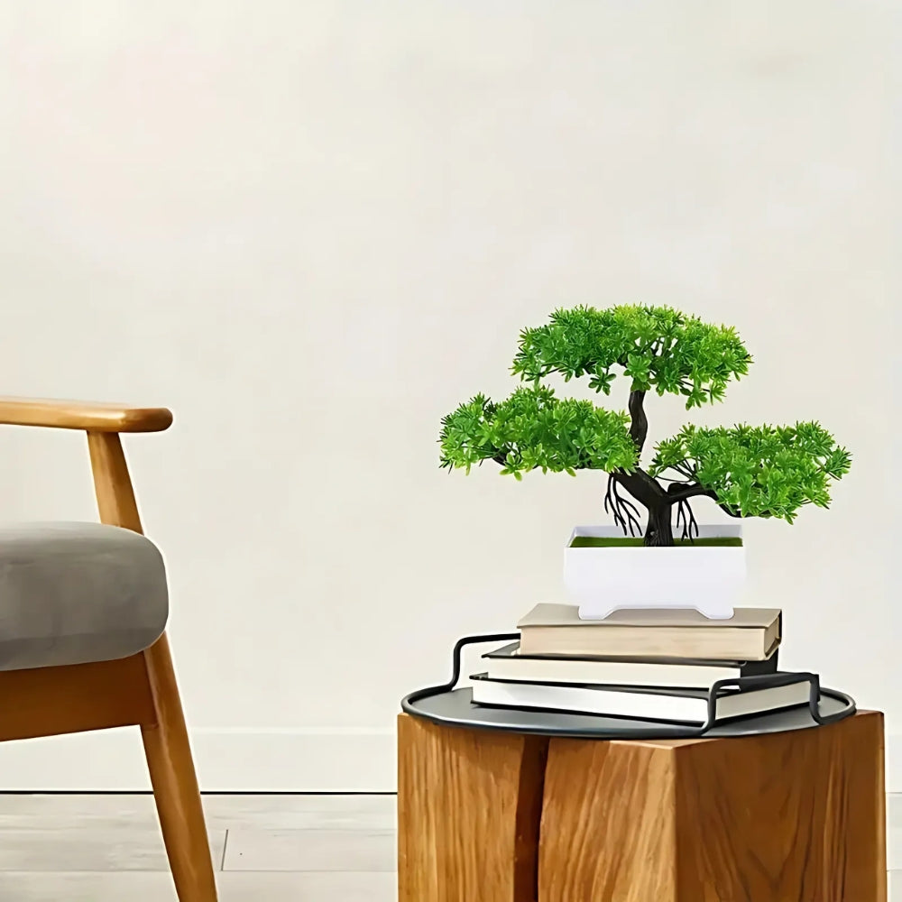 Small Indoor Artificial Bonsai Tree Office Decor