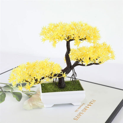 Small Indoor Artificial Bonsai Tree Office Decor