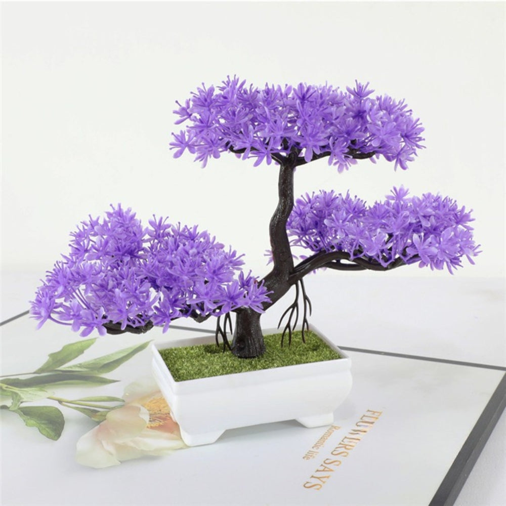 Small Indoor Artificial Bonsai Tree Office Decor - Cofik