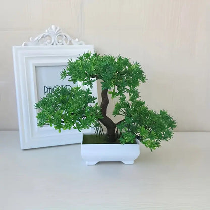 Small Indoor Artificial Bonsai Tree Office Decor