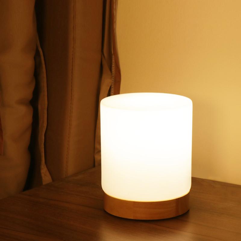 Elegant Glass Touch Table Lamp with LED Light