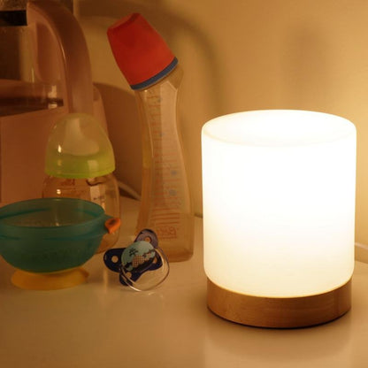 Elegant Glass Touch Table Lamp with LED Light