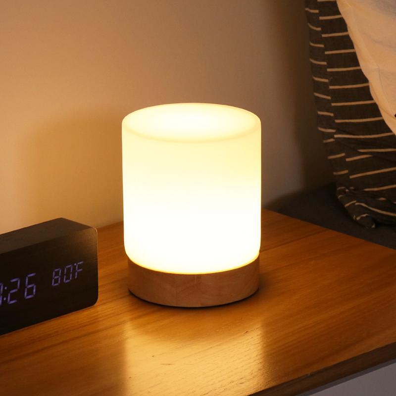 Elegant Glass Touch Table Lamp with LED Light