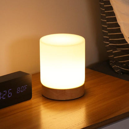 Elegant Glass Touch Table Lamp with LED Light