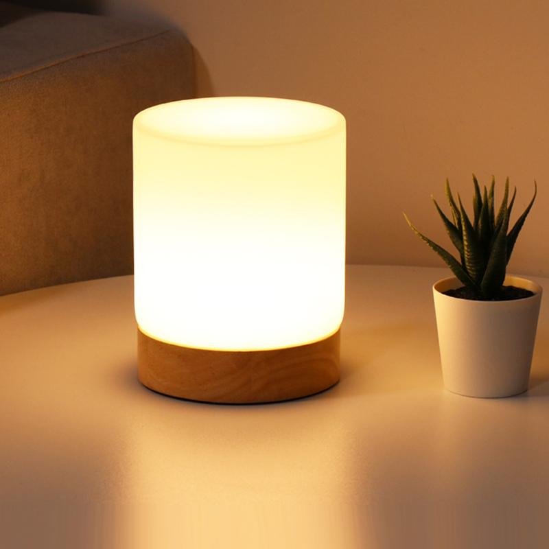 Elegant Glass Touch Table Lamp with LED Light - Cofik