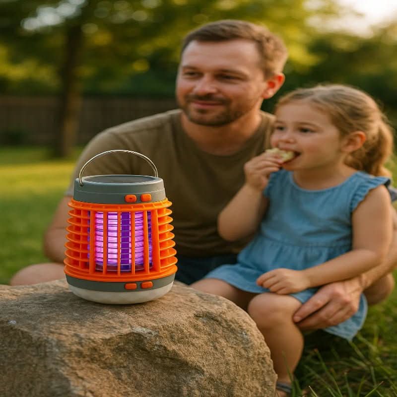 Portable Solar Powered Mosquito Killer Lantern Lamp