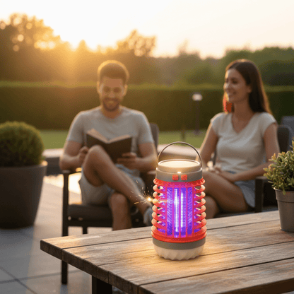 Portable Solar Powered Mosquito Killer Lantern Lamp
