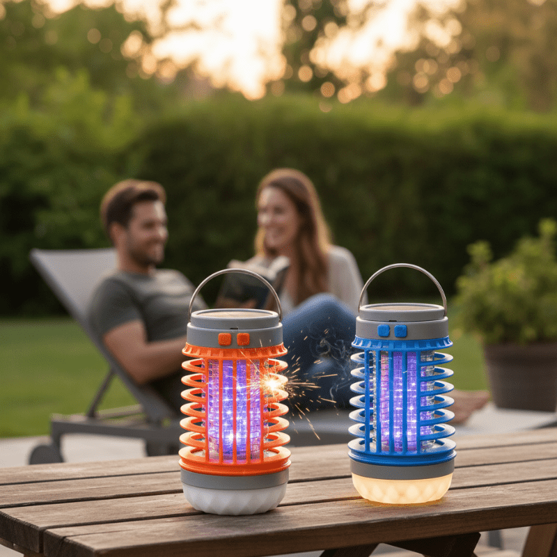 Portable Solar Powered Mosquito Killer Lantern Lamp