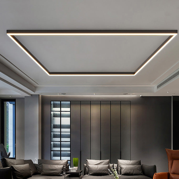 Contemporary Silver LED Overhead Lamp
