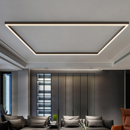 Contemporary Silver LED Overhead Lamp