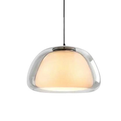 Sleek Glass Pendant Light for Kitchen Island