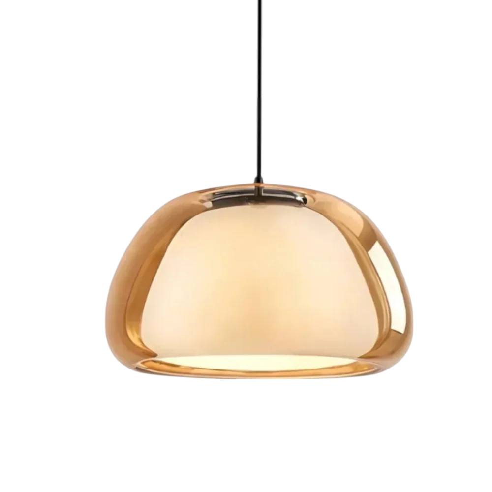 Sleek Glass Pendant Light for Kitchen Island