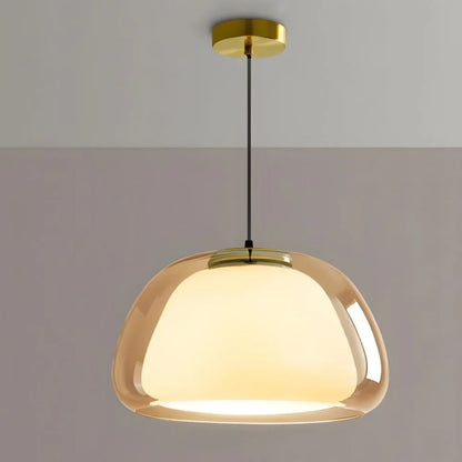 Sleek Glass Pendant Light for Kitchen Island