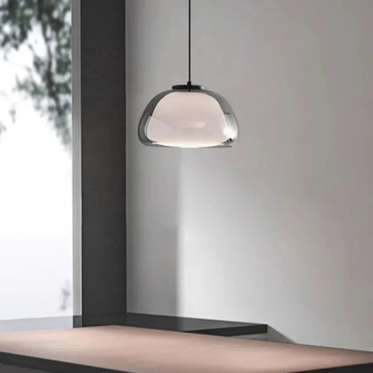 Sleek Glass Pendant Light for Kitchen Island