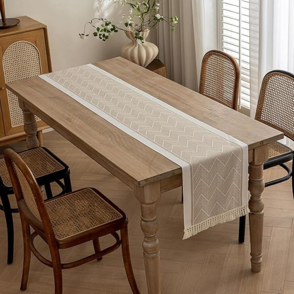 Colorful Woven Geometric Table Runner - Cofik
