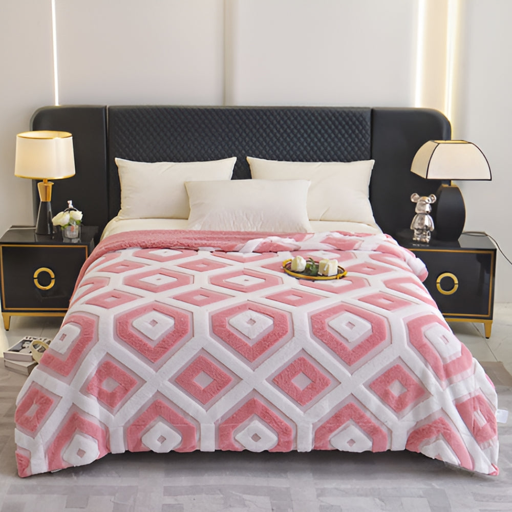 Cozy Plush Throw Blanket - Soft Machine Wash Blanket