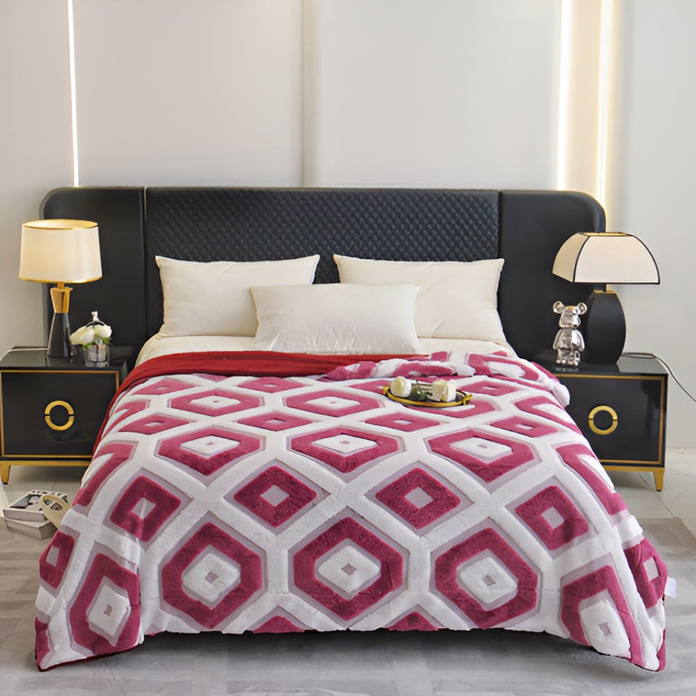 Cozy Plush Throw Blanket - Soft Machine Wash Blanket