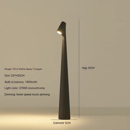 Contemporary Red Metal Desk Lamp