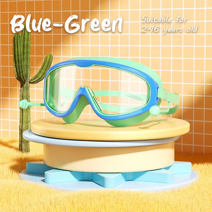 Kids Swimming Goggles Large Frame Waterproof Anti Fog