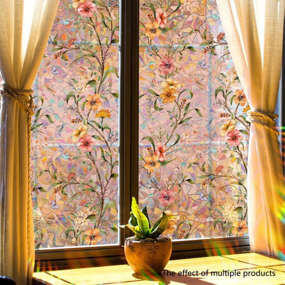Vibrant Flower Vinyl Window Decal