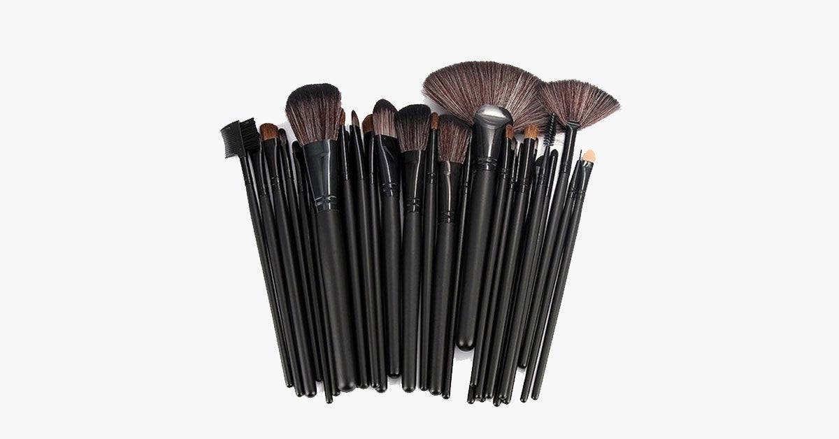 Complete Professional 32 Piece Makeup Brush Set - Cofik