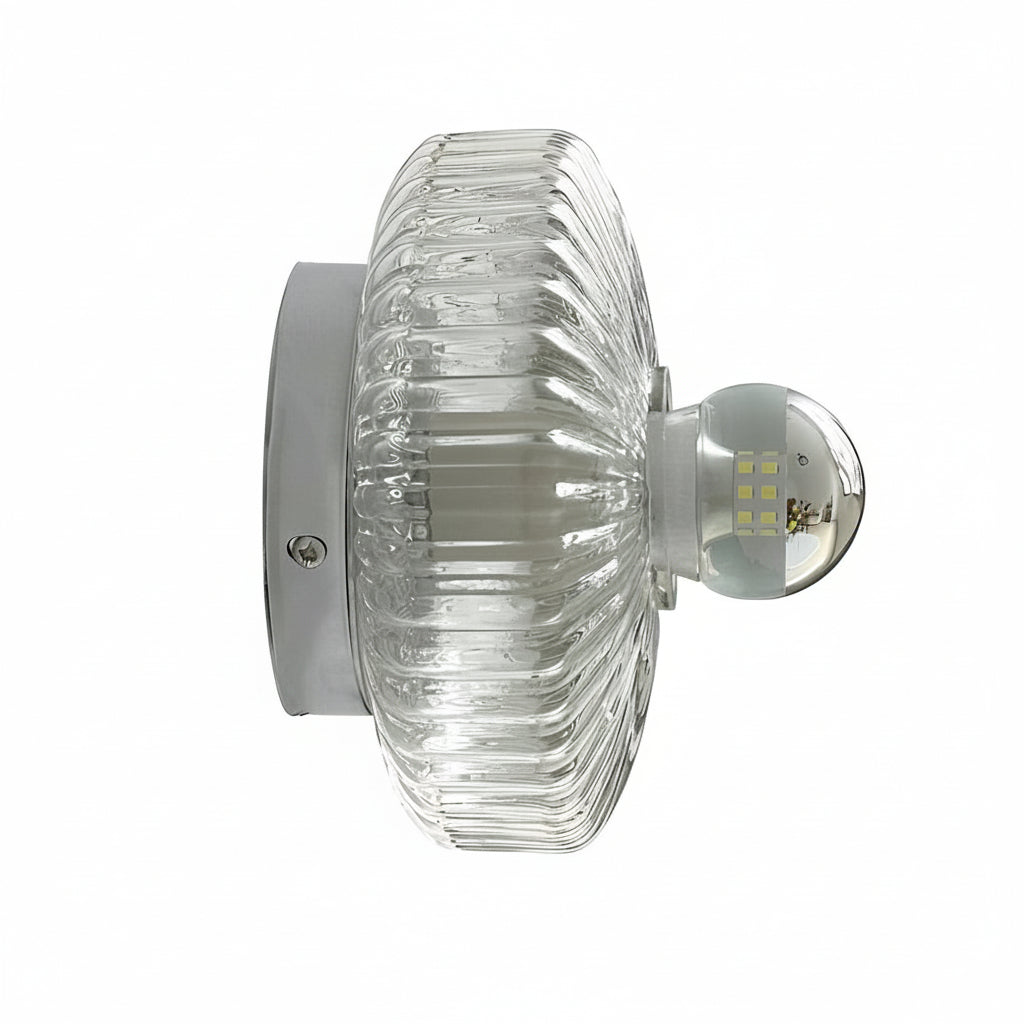 Contemporary Round Glass Wall Lamp - Cofik