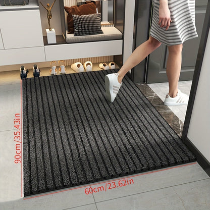 Waterproof Outdoor Door Mat with Stripes