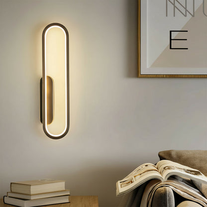 Contemporary LED Wall Light – Sleek Oval Design - Cofik