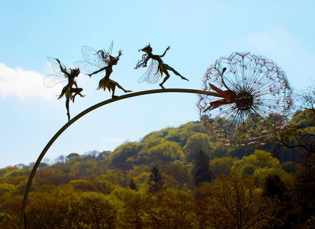 Whimsical Outdoor Garden Decor Statue