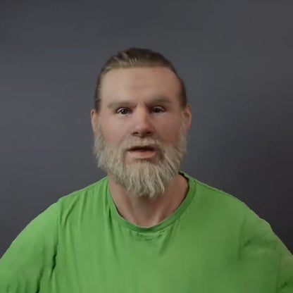 Spooky Old Man Halloween Mask Costume