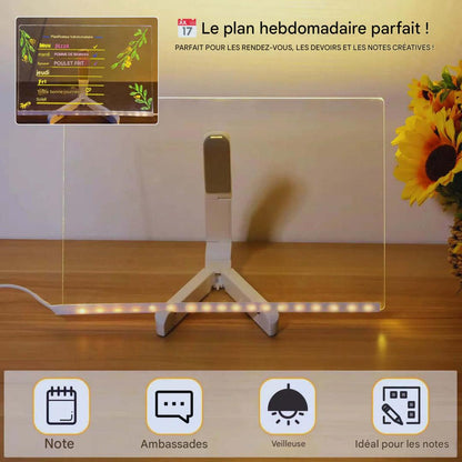 Colorful LED Drawing Tablet with Stylus Pen