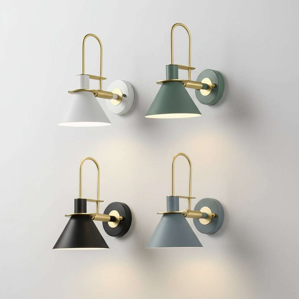 Contemporary Brass LED Wall Lamp