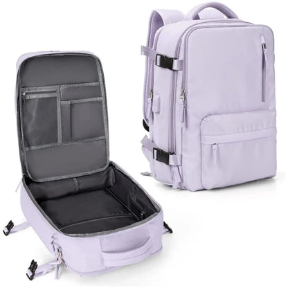 Waterproof Women's Hiking Backpack 35L with USB Port