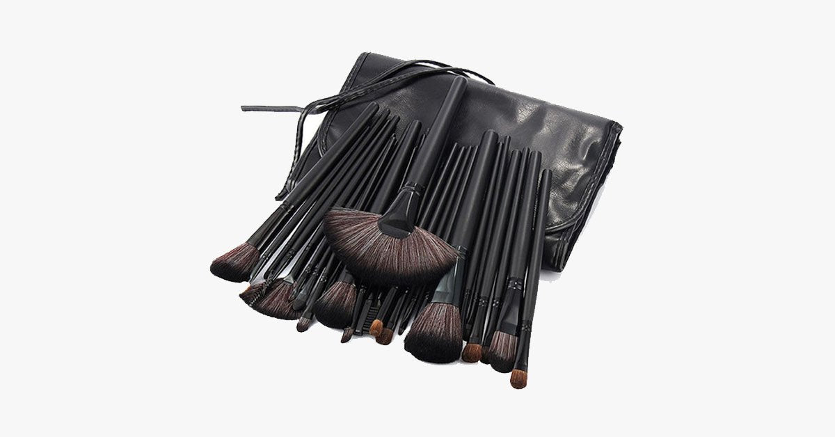 Complete Professional 32 Piece Makeup Brush Set