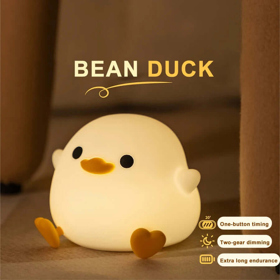 Soft Duck Night Light Lamp with USB Charger
