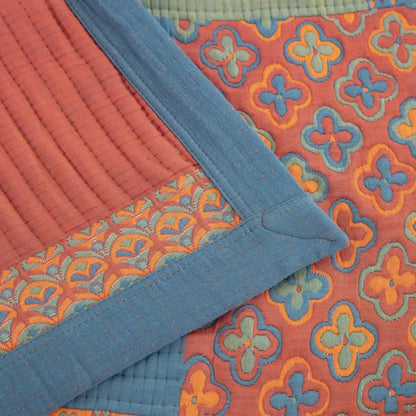Soft Cotton Bed Quilt - Lightweight King Queen Coverlet