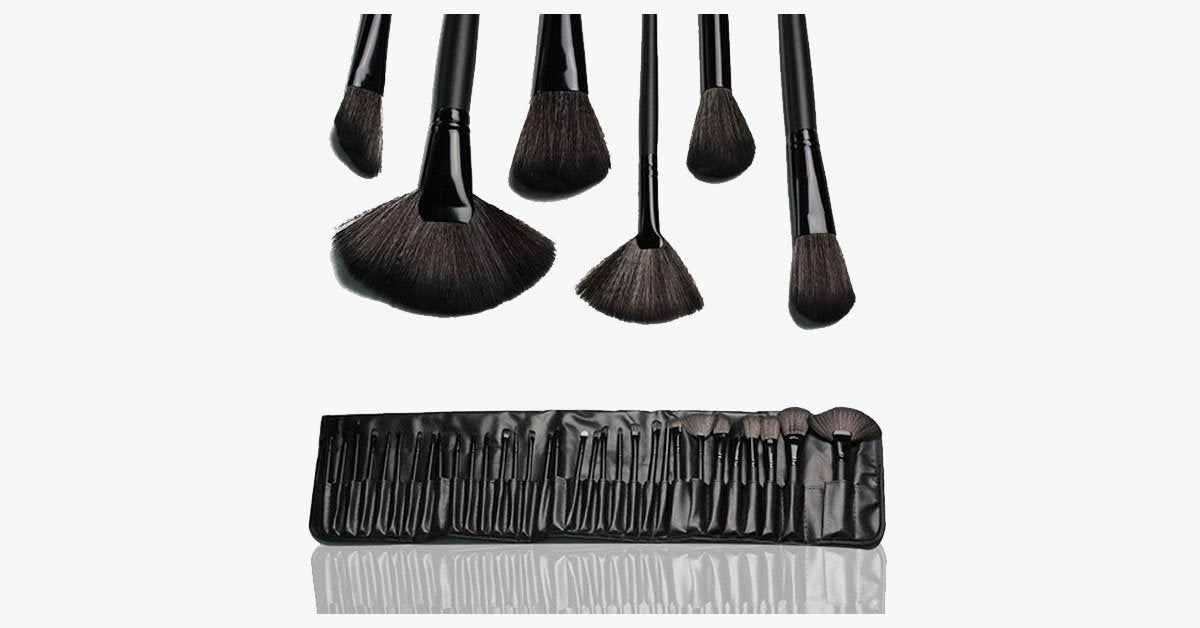 Complete Professional 32 Piece Makeup Brush Set