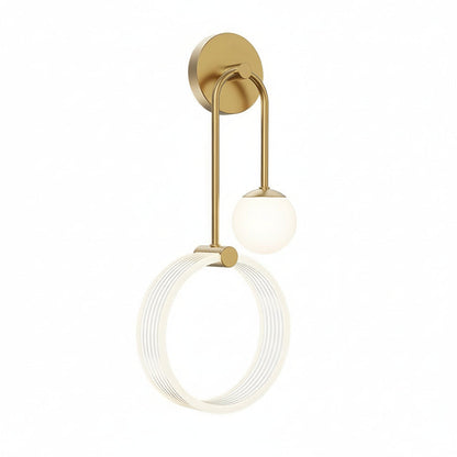 Contemporary 2-Light Gold Wall Lamp - Cofik