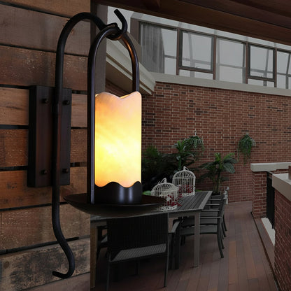 Contemporary LED Wall Light – Sleek Metal Marble Finish