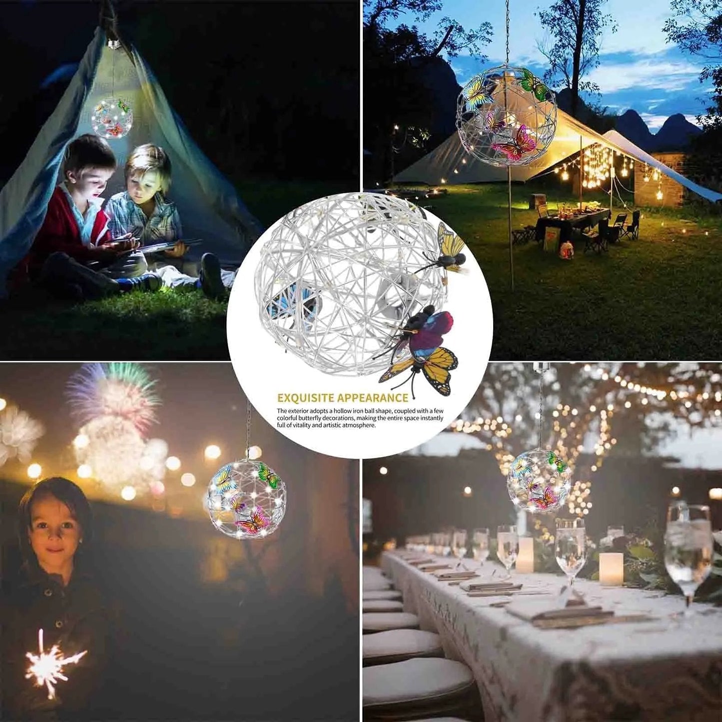 Colorful Garden Solar Butterfly Light